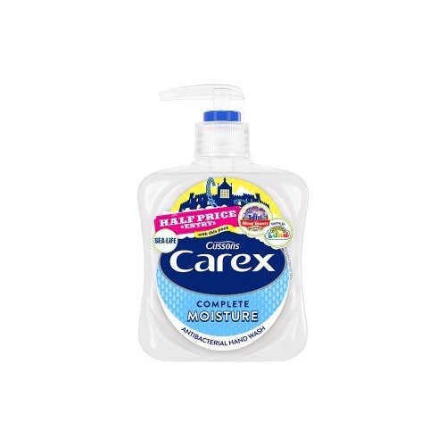 Carex Hand Wash Moisture Plus + Antibacterial Liquid Soap 250ml