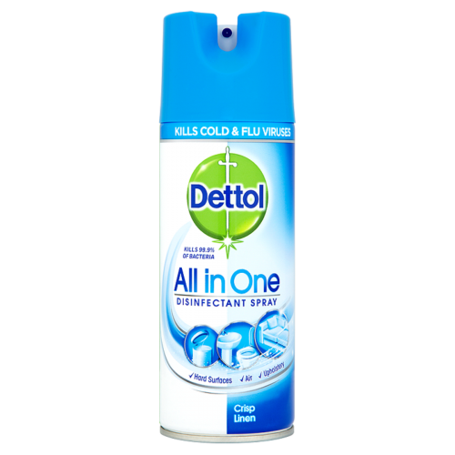 Dettol All in One Antibacterial Disinfectant Spray Crisp Linen 400ml Bulk Wholesale or Singles Buy Online