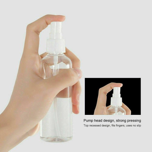 Empty Spray Atomiser Plastic Bottle 100ml for Liquids x Pack of 4 by , BOT100
