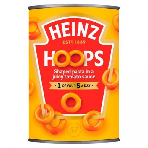 FOOD BANK DONATION ITEM - This will be delivered to the Forest Foodbank - Heinz Spaghetti Hoops 400g Tin x 1 by Unilever, FOODBANK002