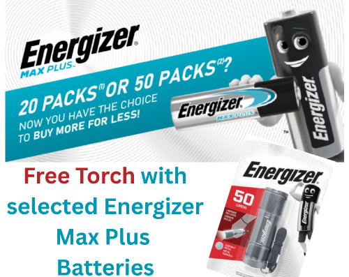 Energizer Max Plus AA Alkaline Batteries Pk 50 ER44493 Buy online at Office 5Star or contact us Tel 01594 810081 for assistance