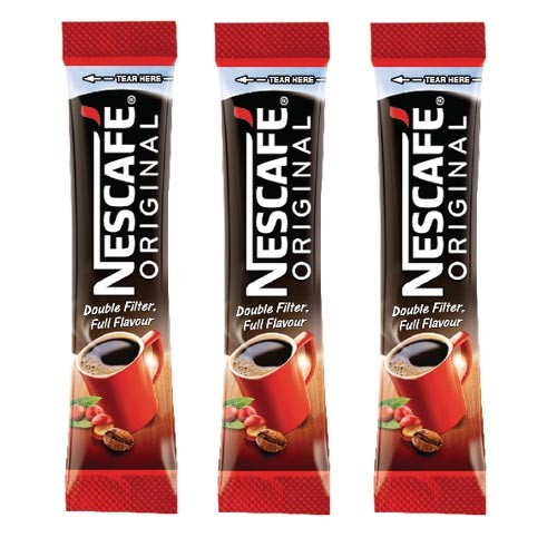 Nescafe One Cup Sticks Original Instant Coffee Granules Sachets Aribica/Robusta Beans for Meeting & Kitchen Hygiene (Pack of 200)