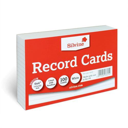 Value Record Cards 6 x 4 Lined Ruled White PK100 152x102mm 70414SC Buy online at Office 5Star or contact us Tel 01594 810081 for assistance