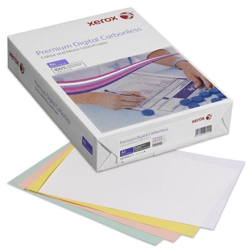 Xerox Carbonless Paper Percolated 4pt set Wh/Yw/Pk/Bl (Pk-125 sets) A4 80gsm 003R99111 - Box 5 Packs