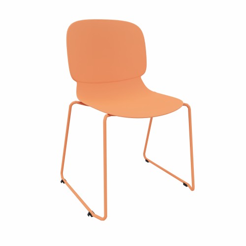 LORCA IV sledge base chair in Coral