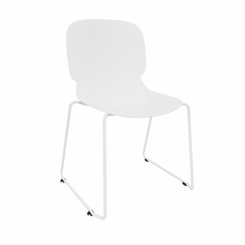 LORCA IV sledge base chair in White