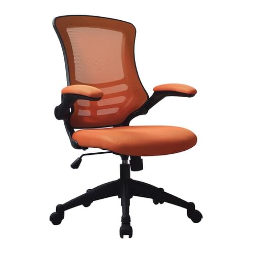 Designer Medium Back Mesh Chair with Folding Arms