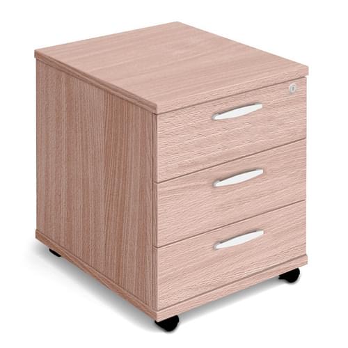 Mobile Pedestal with Castors for Mobility - 3 Drawer