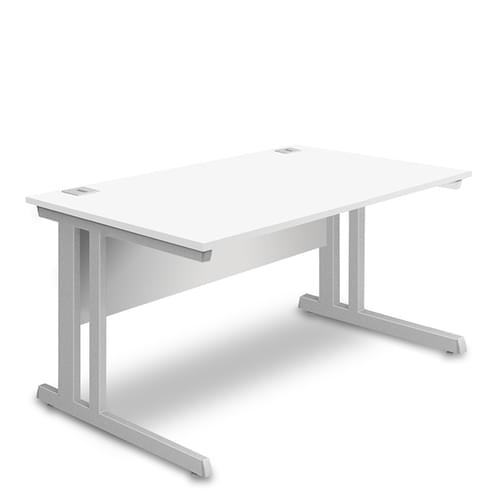Rectangular Desk - 1000mm Wide with Cable Management & Modesty Panel