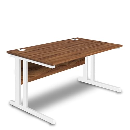 Rectangular Desk - 1000mm Wide with Cable Management & Modesty Panel