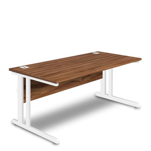 Rectangular Desk - 1600mm Wide with Cable Management & Modesty Panel