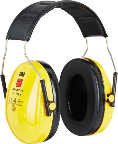 3M™ PELTOR™ Optime™ I Earmuffs, Yellow, Headband