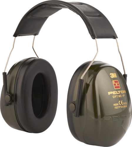 3M™ PELTOR™ Optime™ II Earmuffs, Green, Headband