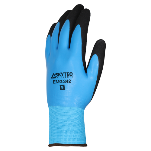 Skytec Elements EMG342 Water Repellent Fully-Coated Dual Latex Grip Gloves