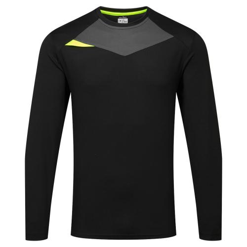 Portwest DX415 DX4 Long Sleeve T-Shirt - Black