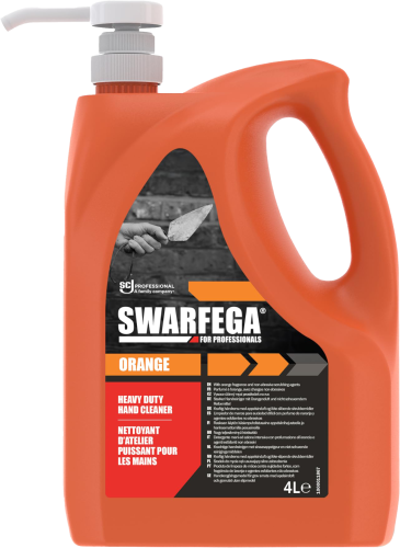 Swarfega Orange Heavy Duty Hand Cleaner - 4L Pump Top