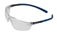 JSP Rigi Safety Specs - Black / Blue – Clear