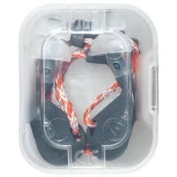 uvex® Xact-fit Multi Reusable Oval Shaped Earplugs with Reusable Neck Cord in Earplug Box Pack of 50 - Size Small - EN352-2:2020