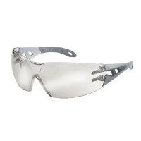 uvex® Pheos PC Silver Mirror Grey Lens - Light Grey & Grey Frame - Safety Spectacles EN166, EN172