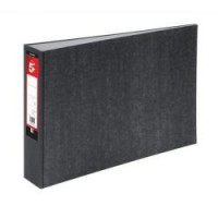 Lever Arch File 70mm Spine Oblong Landscape A3 Cloudy Grey [Pack 2]