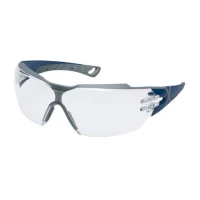 uvex® Pheos CX2 PC Clear Lens - Blue & Grey Frame  - Safety Spectacles EN166, EN170