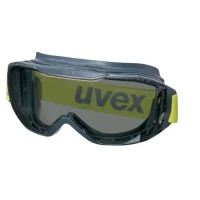 uvex® Megasonic PC Grey 23% - Anthracite & Lime Frame - Safety Goggles EN166, EN172