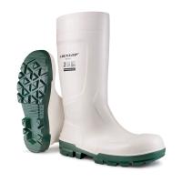 Dunlop Work-It Full Safety PVC Wellington White S4 SR FO LG