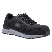 Skechers Bulklin Bragoo ESD Safety Trainer Black/Grey
