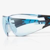 Riley Stream Blue Wraparound Anti-Scratch Anti-Fog Glasses Safety Glasses – Blue