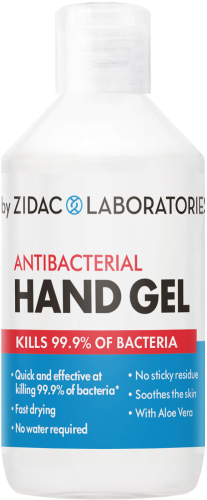 Zidac Laboratories Alcohol Hand Sanitiser Gel - 100ml Bottle (EN1276)