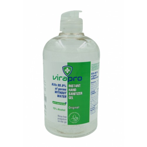 ViraPro 500ml Alcohol Gel Hand Sanitiser 75% Alc