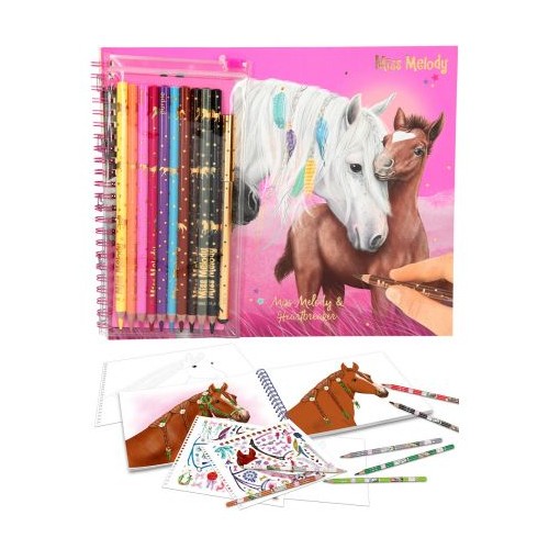 Depesche Miss Melody Colouring Book with Pencils