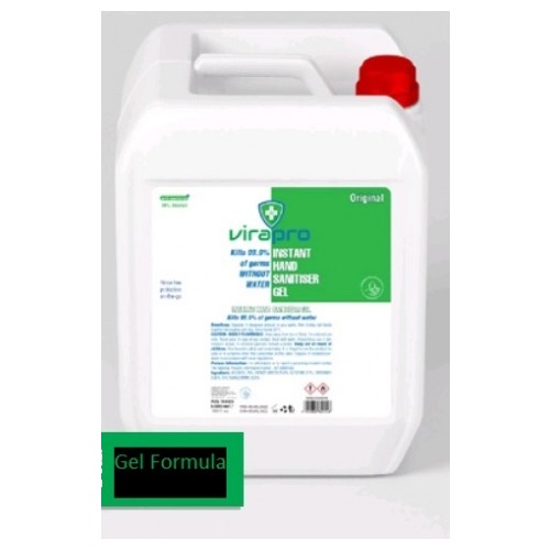 ViraPro 5000ml Alcohol Gel Hand Sanitiser 75% Alcohol,