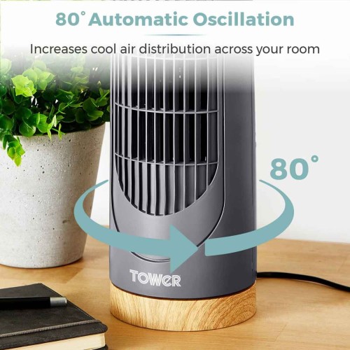 Russell Hobbs Scandi Designer Oscillating Tower Fan 14 inch 1223100070