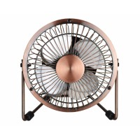 Status Mini USB Desk Fan 4inch Brass 1223012011