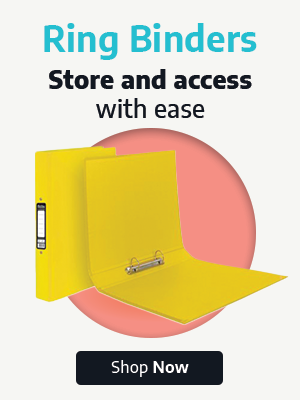 Two yellow ring binders