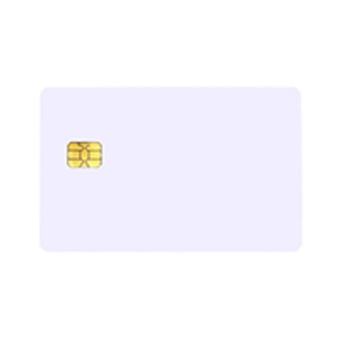 BLANK WHITE FM 5542 CONTACT CHIP CARDS (PACK OF 100)