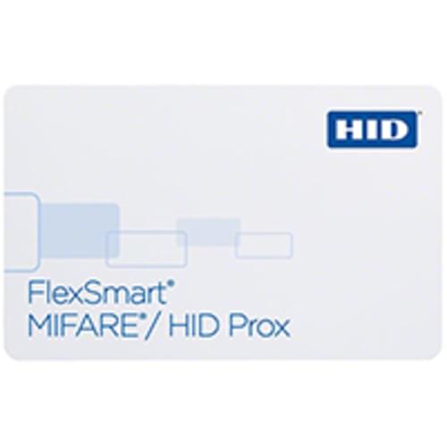 HID 1431-34 FLEXSMART PROXIMITY & MIFARE DUAL TECH CARDS - 34-BIT FORMAT (PACK OF 100)
