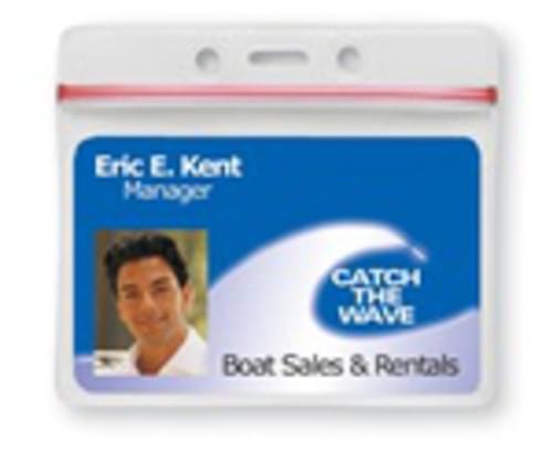 Vinyl Card holder with Re-sealable airtight closure