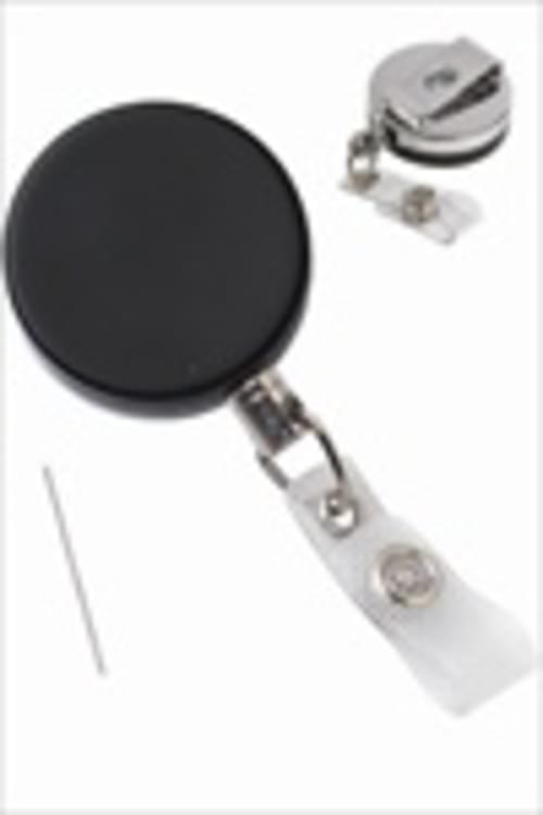 Heavy Duty Badge Reel With Steel Wire Cord, Reinforced Vinyl Strap