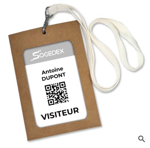 A6 Badge Holder in Ecological Cardboard (set of 100)