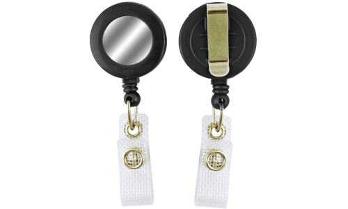 Round Badge-Reel with Silver Sticker