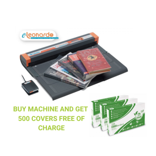 E-Leonardo Automatic Book Covering Machine from Colibri Plus 500 Covers -FREE OF CHARGE