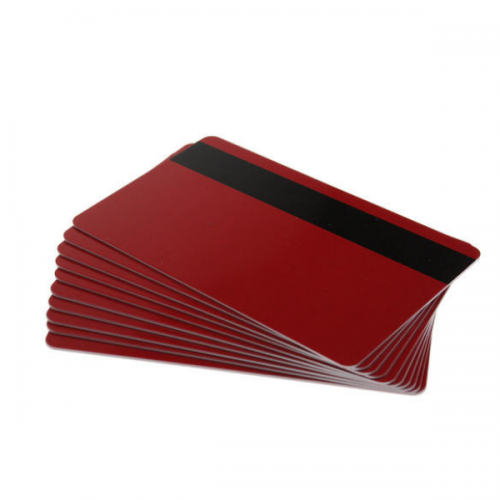Red Plastic Cards With Hi-Co Magnetic Stripe (Pack of 100)