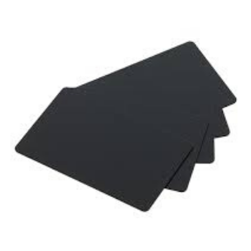 PVC-U Blank Matt Black Food Grade Cards - Pack of 500