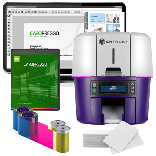 Datacard DS2 Duplex ID Card Printer Bundle