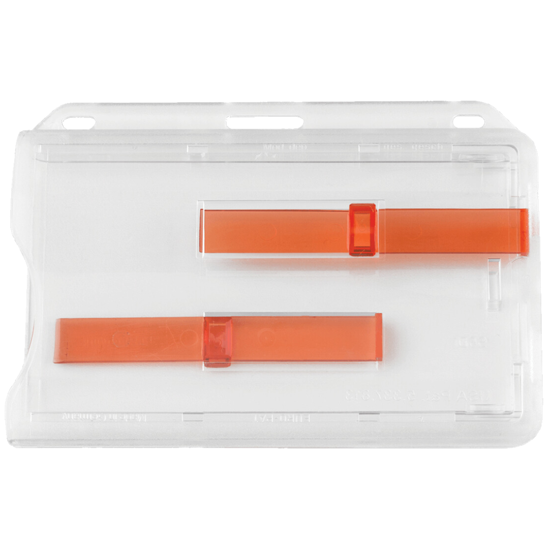 Access Card Dispenser With Extractor Slide for 2 Cards - Red Slides