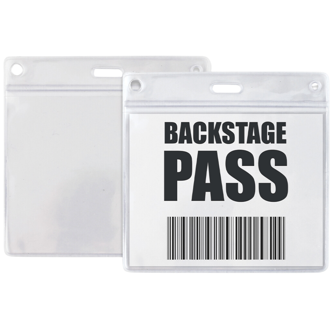 Specialist ID Horizontal Heavy Duty Vinyl Badge Holder With Zip Top - 5 Pack - View #2