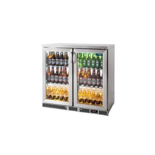UNIFROST BC20HSE 2DR STAINLESS STEEL HINGED BOTTLE COOLER