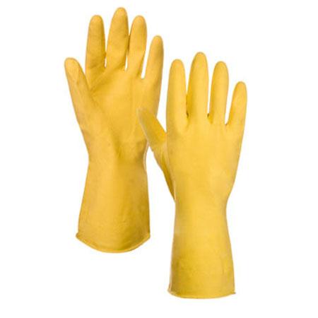 Household Yellow Latex Rubber Glove – 1 Pair Large